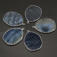5pcs natural stone dragon pattern agates irregular pendant for jewelry makingdiy necklace earring accessories charm healing gift