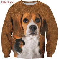 beagle 3d printed hoodies pullover boy for girl long sleeve shirts kids funny animal sweatshirt