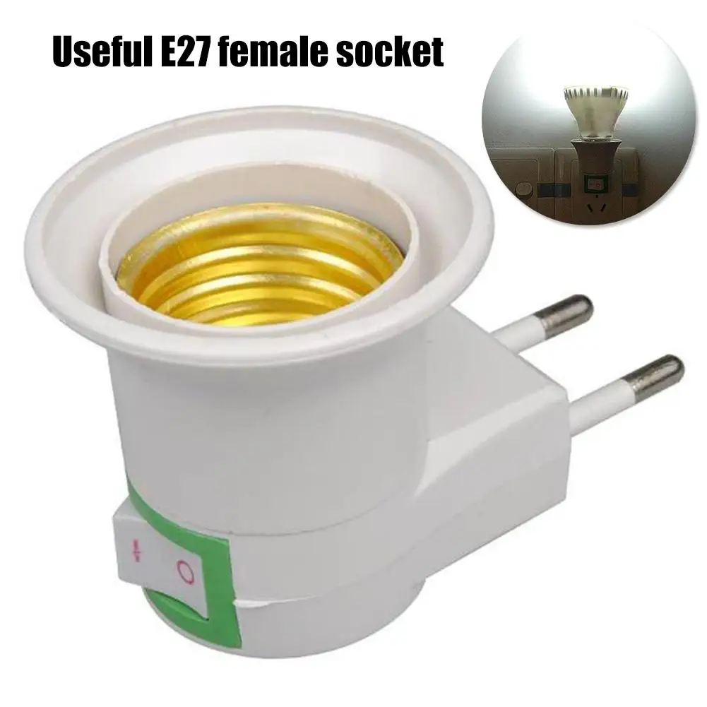 E27 LED Night Light Bulb Holder Adapter Converter Lamp Socket Base with Switch | Лампы и освещение