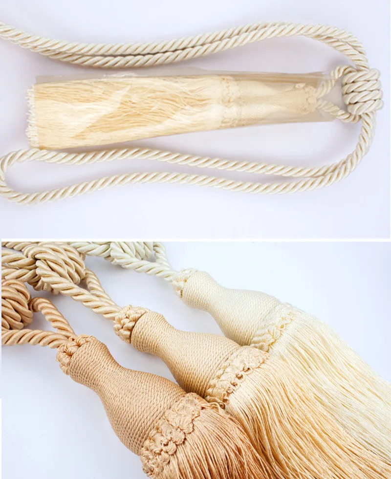 Европейский Стиль Шторы зажим держатели Tieback Пряжка зажимы ремни вискозные