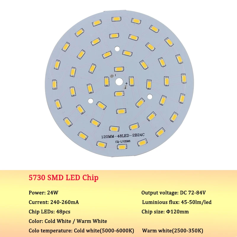 Светодиодный светильник SMD 10 шт. 24 Вт 5730 для ПХД потолка | Лампы и освещение