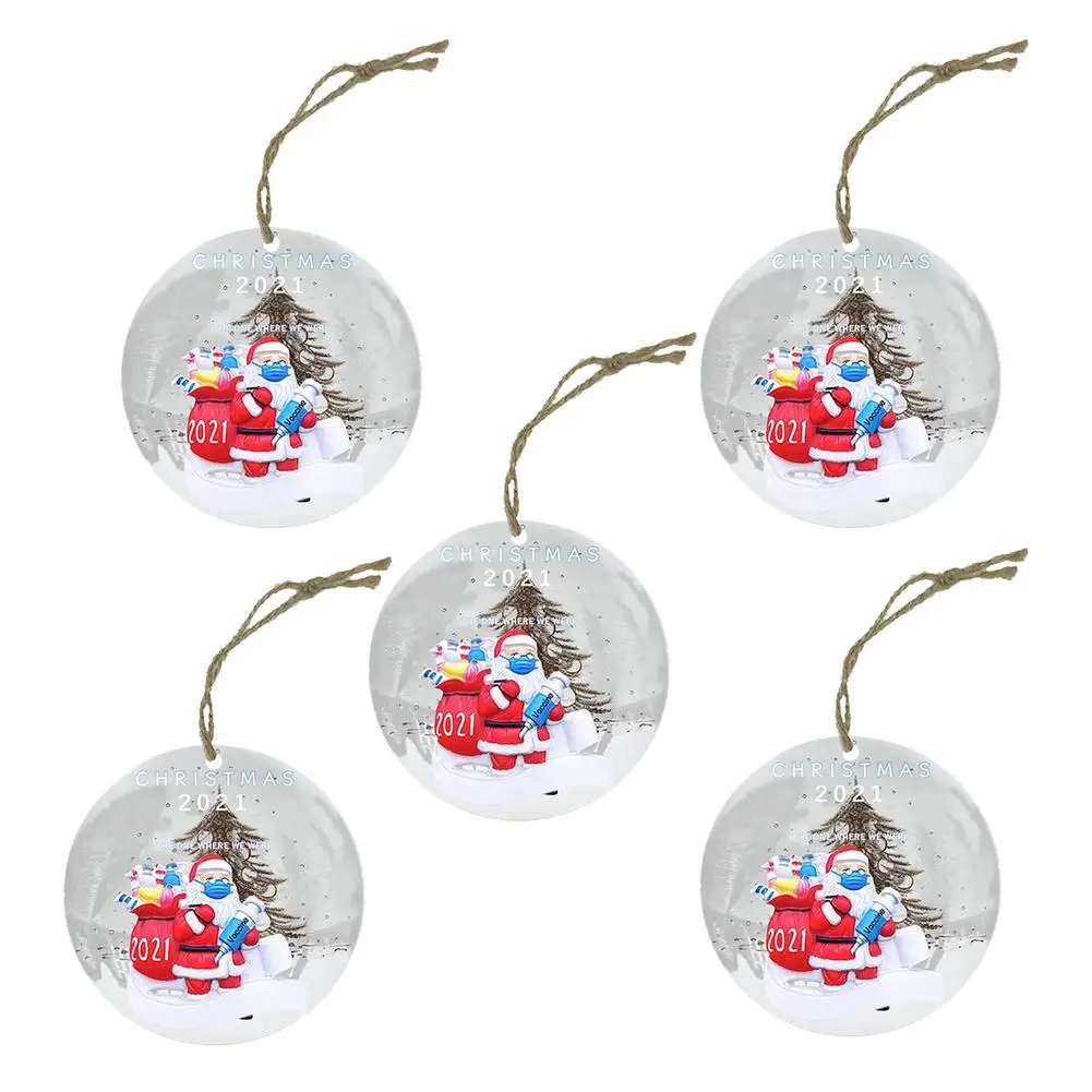 

5 шт., декоративная подвеска для рождественской елки