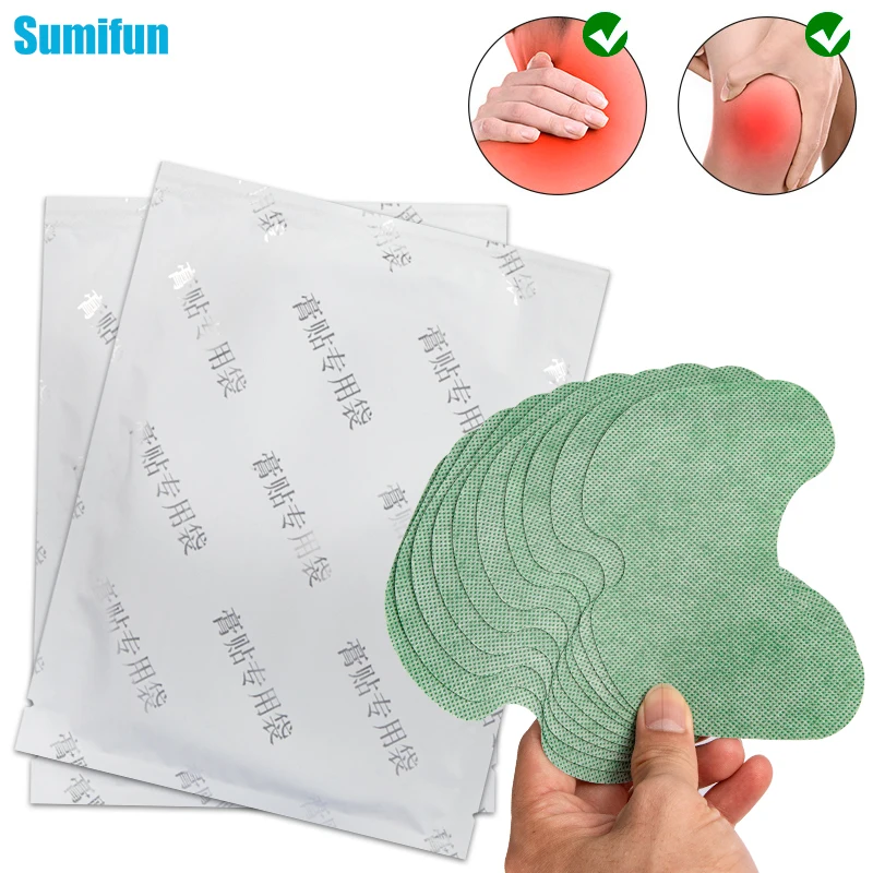 

20 шт. пластырь для колена из полыни, натуральные травяные соединения в суставах, медицинская наклейка для снятия симптомов боли в коленях, Д...