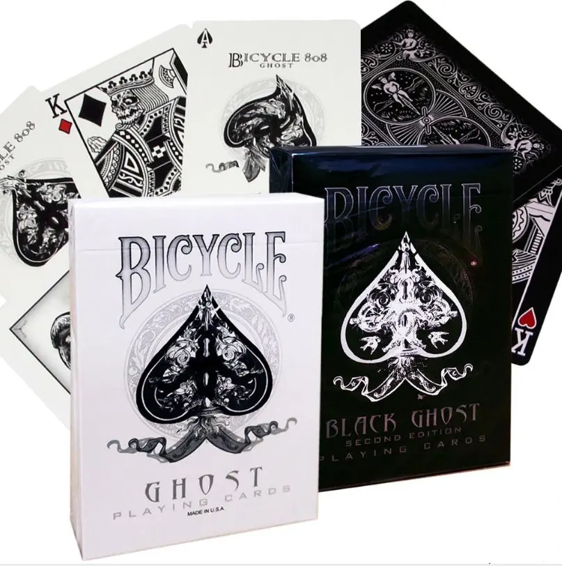 

Новинка, черно-белая колода привидений Ellusionist, второе издание, игральные карты, волшебные трюки, волшебная покерная карта, волшебная игрушка