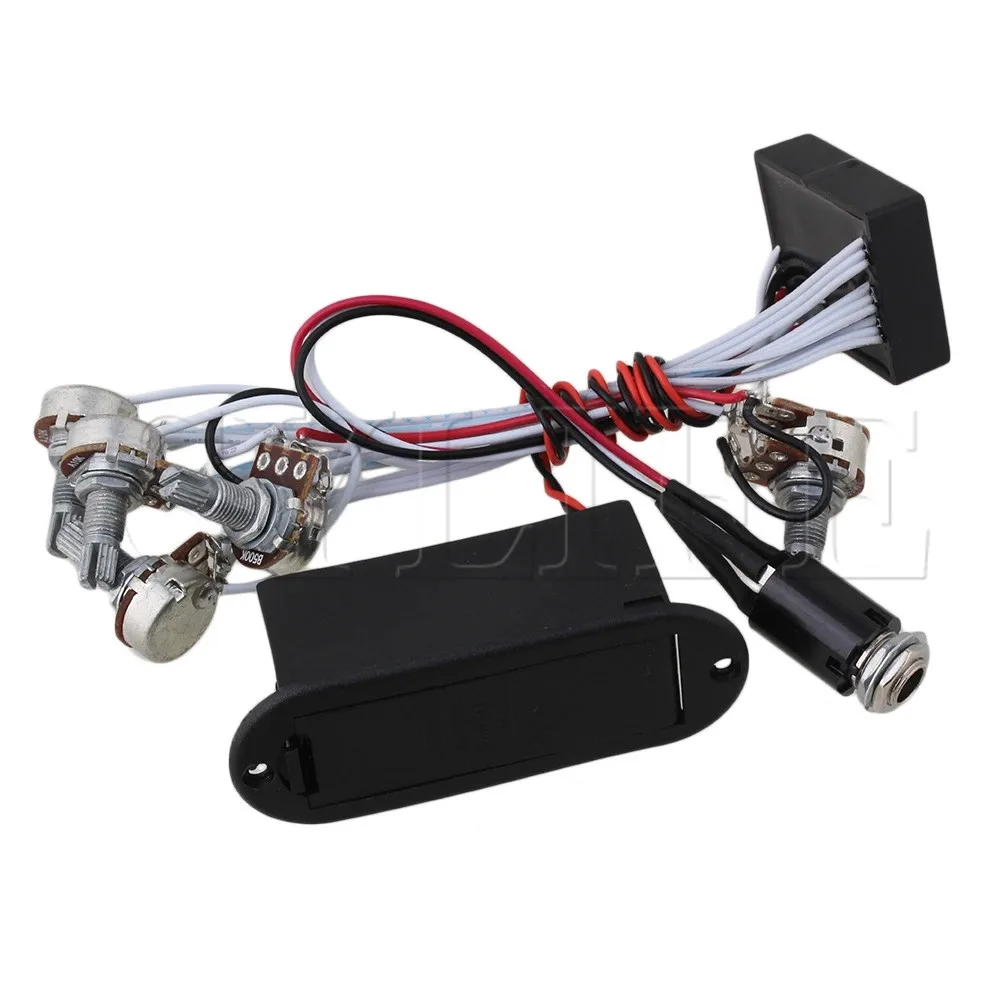 3 полосный предусилитель цепи для активных бас звукосниматель EQ B3T|Детали и