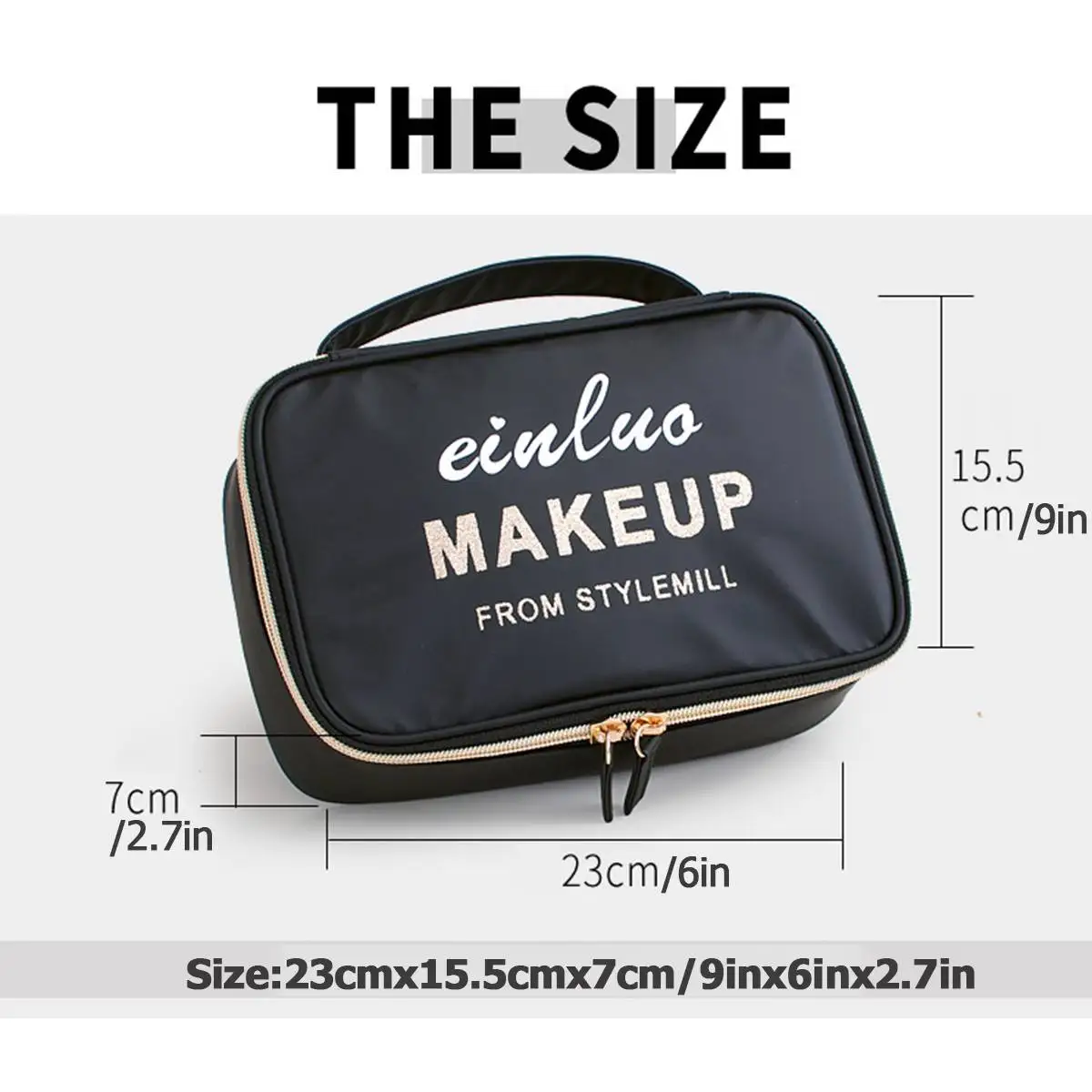 

Waterproof Oxford Cloth Minimalist Portable Cosmetic Bag Female Large Capacity Cosmetic Storage Bag Suitable For Beauty Bloggers