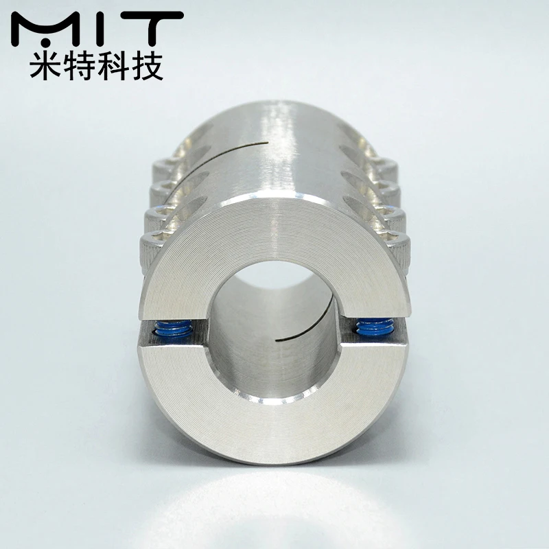 free shipping Stainless Steel Coupling Separate Type Bolt Fixed Shaft Joint High Torque Precision Connector Extended Servo Clamp |
