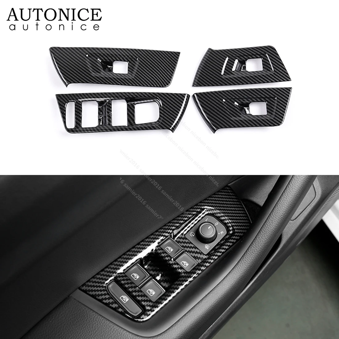 Цветные двери окна подъемные кнопки панель подлокотника накладка подходит для