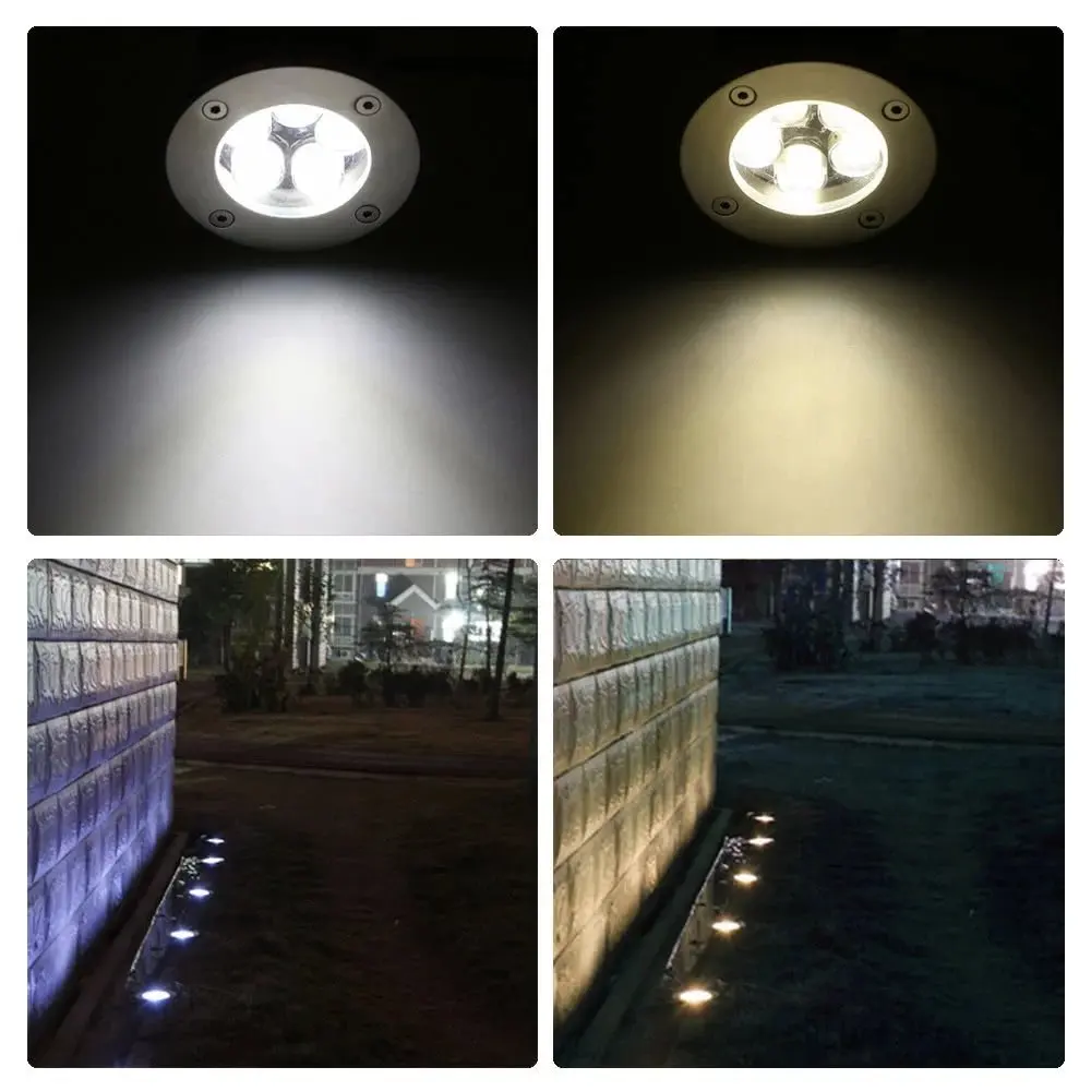 Светодиодный водонепроницаемый напольный светильник уличный Точечный для