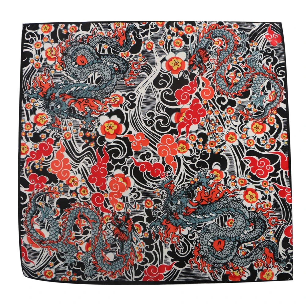 Женские Модные носовые платки шарф весна лето полосатые шелковые квадратные