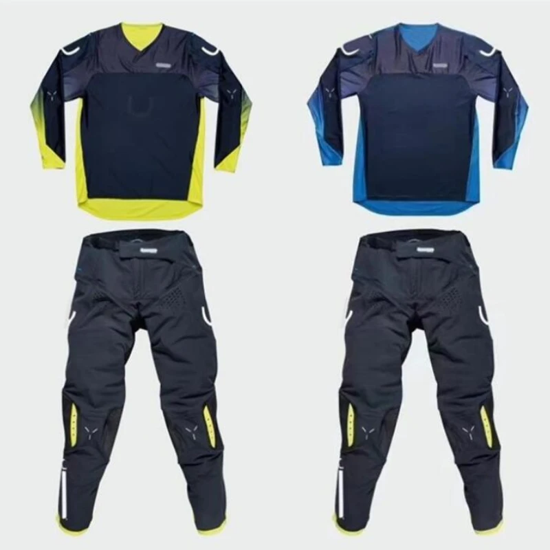 

Костюмы для мотогонок New mountain cross-country, трикотажные костюмы, спортивные штаны с длинным рукавом для спуска с горы, противоударные костюмы