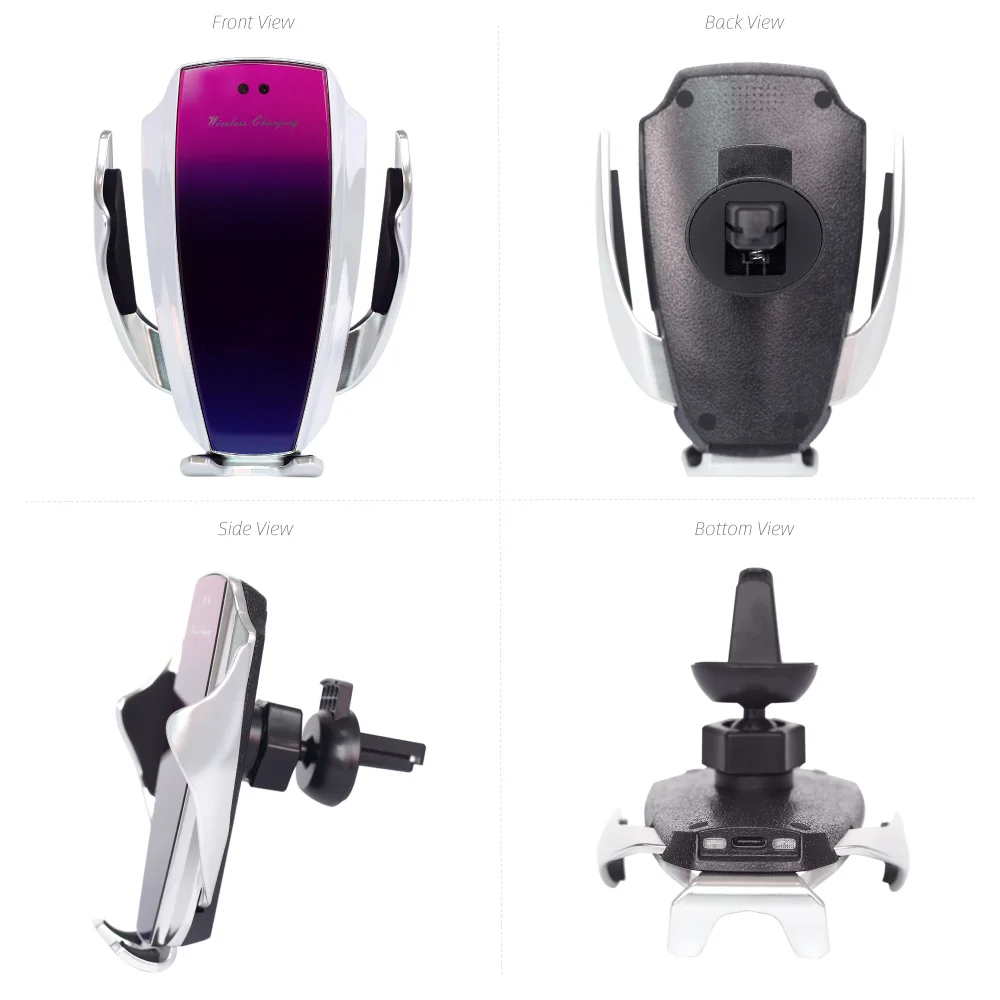 Infrared Induction Qi Wireless Charger Car 10W Fast Charging Holder for Iphone XR XS 8/8 Plus Huawei P30Pro Mate20Pro