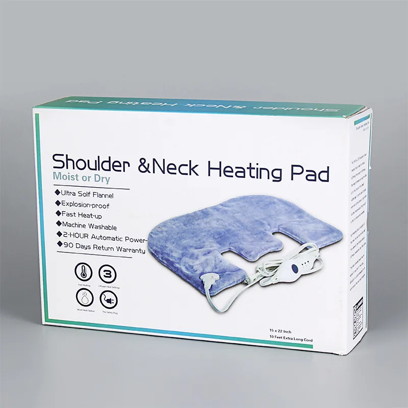 

59CM*43CM Electric Heating Pad Massage White Adjust Winter Warmer 2 Heat Controller