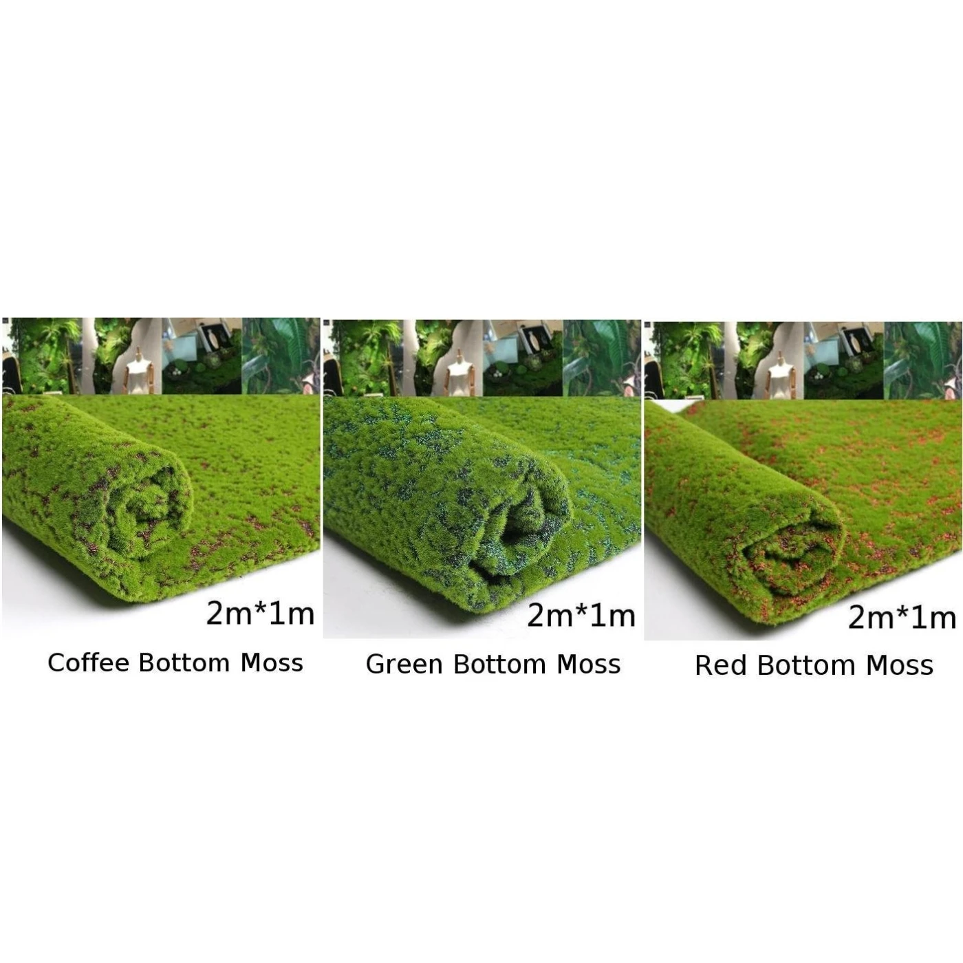 

Artificial Moss Fake Green Plants Grass For Shop Patio Wall Decor DIY 1M*2MGrass Moss Wall Panel Decor Home Wedding Decoration