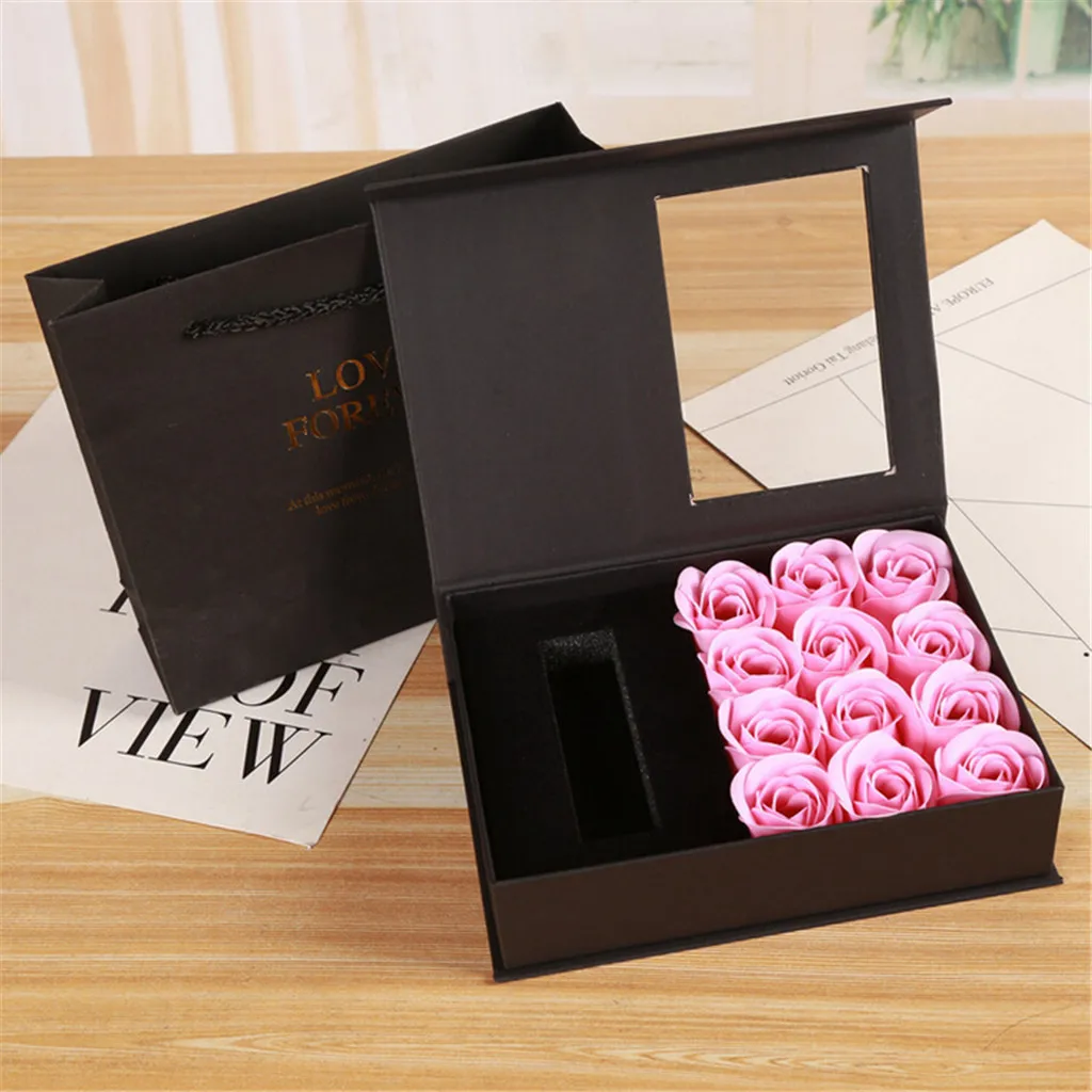 Модное мыло с открытым окошком 12 цветов розовая помада Подарочная коробка