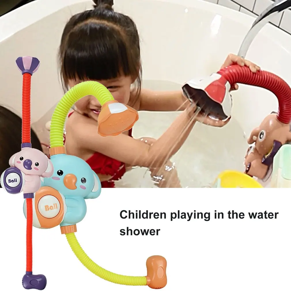 

Electric Cartoon Shower Elephant Water Spray Toys Faucet Bathroom Bathtub Educational Play Game For Kids Children