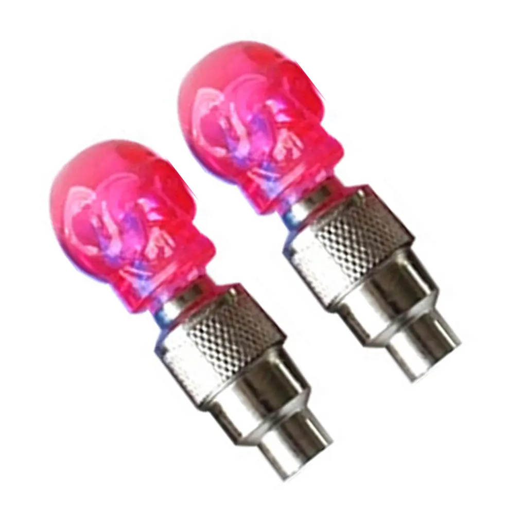 2 шт. велосипедный светильник череп Форма велосипедные шины колпачки