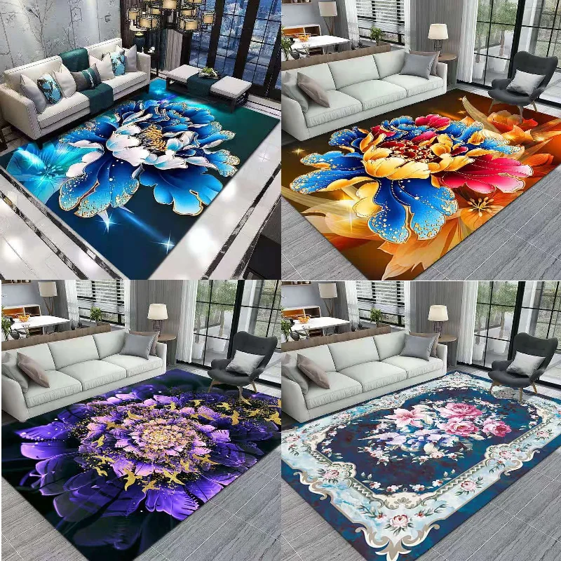 Трехмерный цветочный кухонный коврик ковер для гостиной Детский входной двери