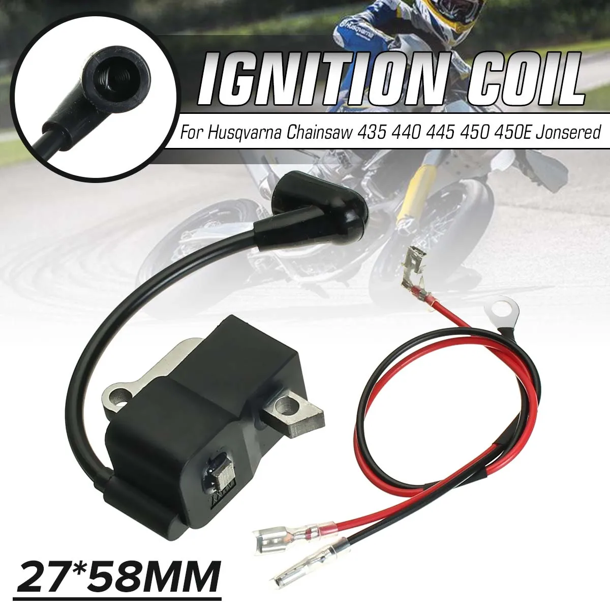 

Новая сменная Катушка зажигания для бензопилы Husqvarna 435 440 445 450 450E Jonsered