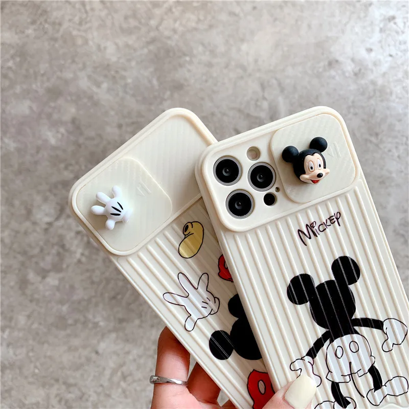 Disney Mickey Mouse Creative Phone Case for iPhone 11 12 Pro Max 6 7 8 plus XR X XS MAX SE Anime shockproof shell cover gift | Дом и сад