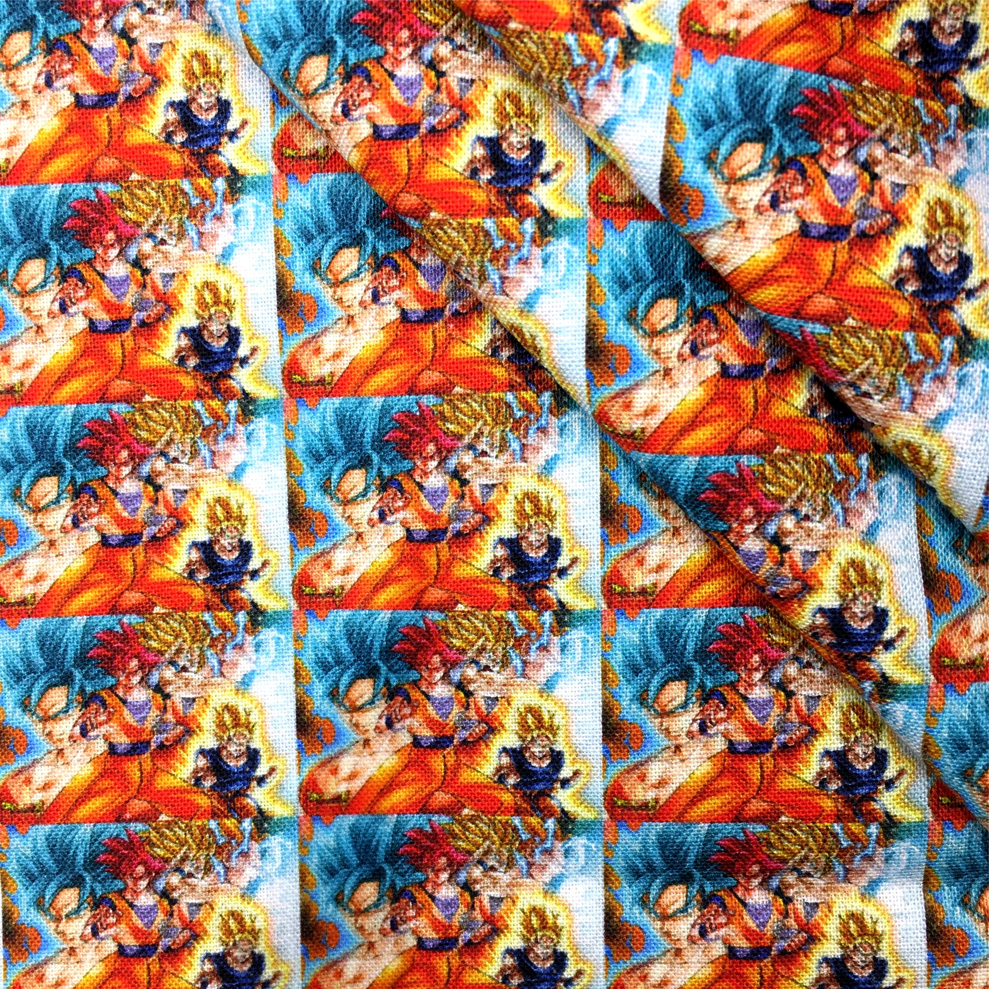 Половинный ярд мультяшная обезьяна дракон полиэстер хлопковый материал