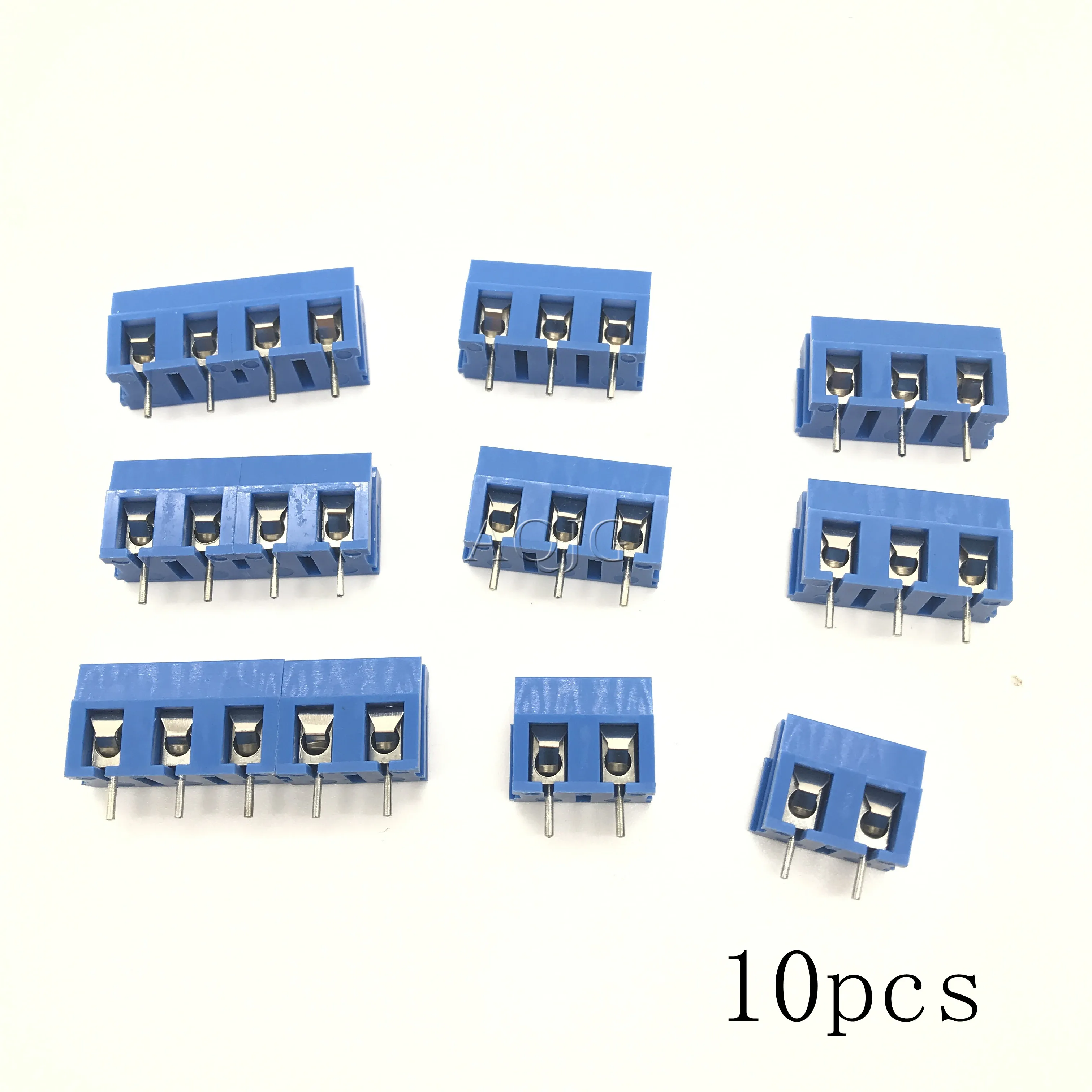 10 шт./лот KF300 2Pin 3pin 5 мм шаг PCB винтовая Клеммная колодка разъемы 250V 16A 14 22AWG AQJG|connector