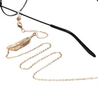 Металлические листья Penadant цепочки для очков очки шнур держатель модные очки на веревке цепочка для очков для чтения шейный ремень