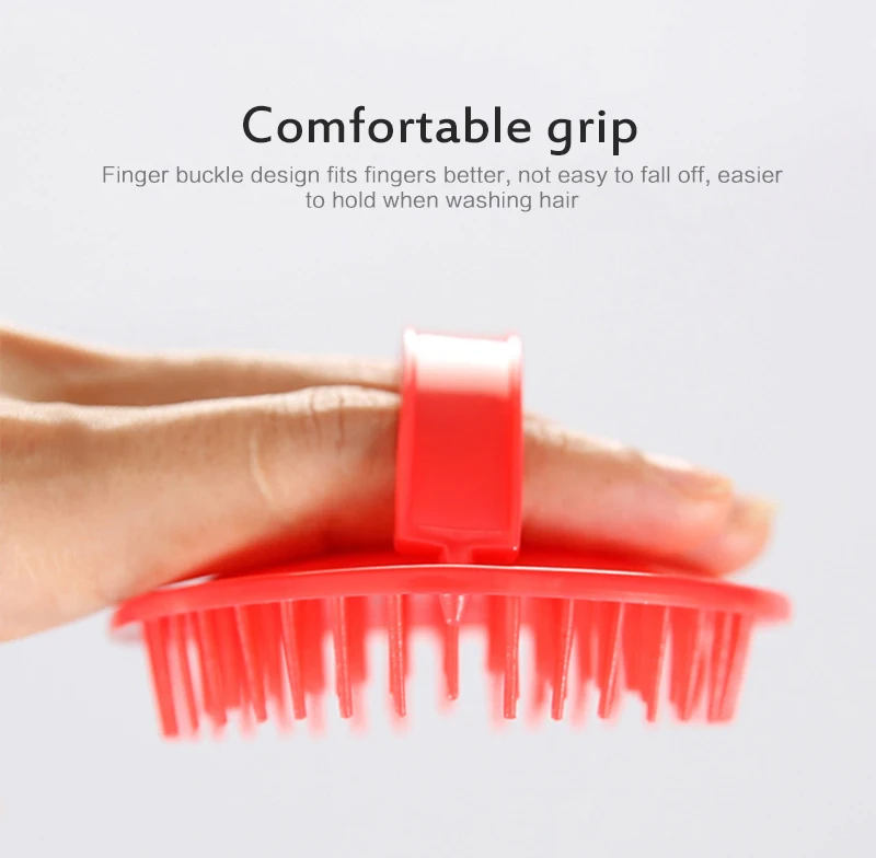 

1 Pc Silicone Head Body Scalp Massage Brush Comb Shampoo Hair Washing Comb Shower Brush Bath Spa Massage Brush Comb Care Tool