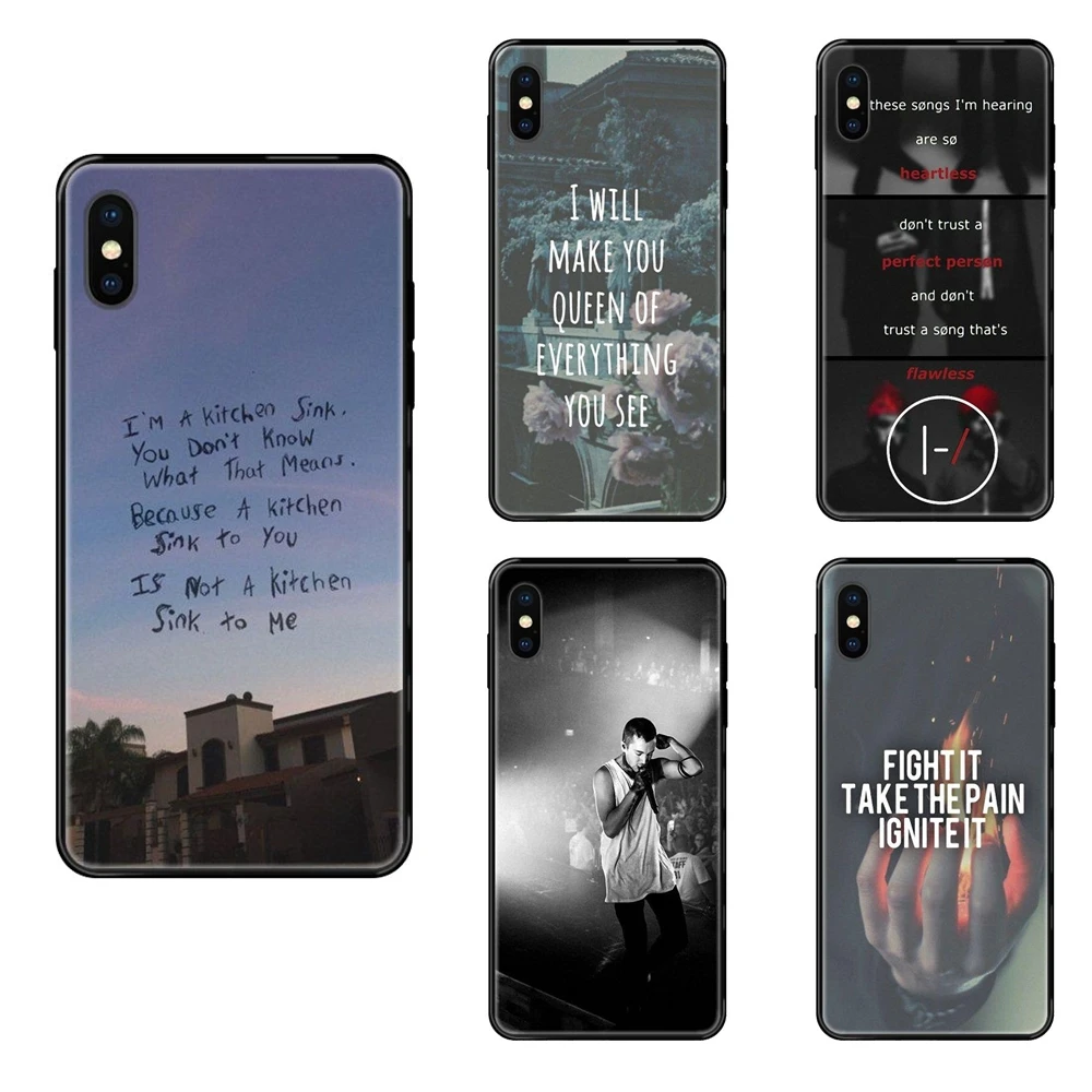 Черный мягкий ТПУ чехол для телефона Twenty One Pilots Stay Alive Redmi Note 4 5 5A 6 7 8T 9 9S Pro Max
