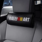 Автомобильные аксессуары, подголовник с логотипом Ralliart, поддержка шеи, класс сидений, мягкая Универсальная автомобильная подушка, подушка для шеи для Mitsubishi Evo X