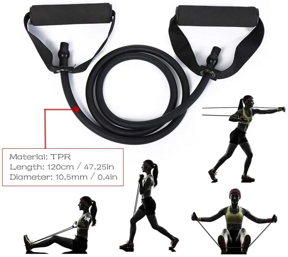 

120cm Yoga Pull Rope Resistance Bands Fitness Gum Elastic Bands Fitness Equipment Rubber expander Workout Exercise Training Band