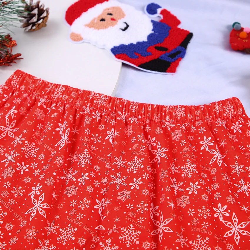 

Fanco 2020 New Fashion Sexy Christmas Women Satin Suspender Shorts Pajamas Set Female Printed Homewear Two Piece Suit Kerst