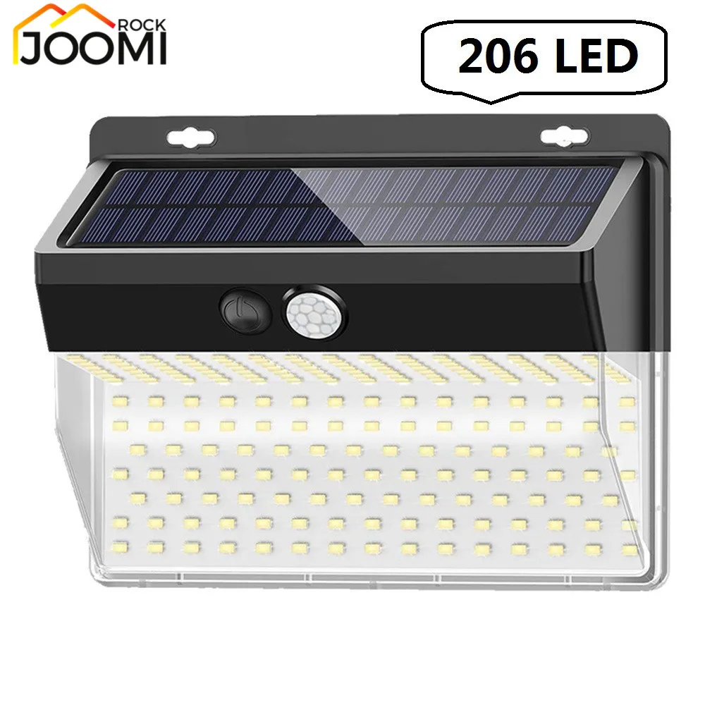 206 светодиодный светильник на солнечной батарее с датчиком движения
