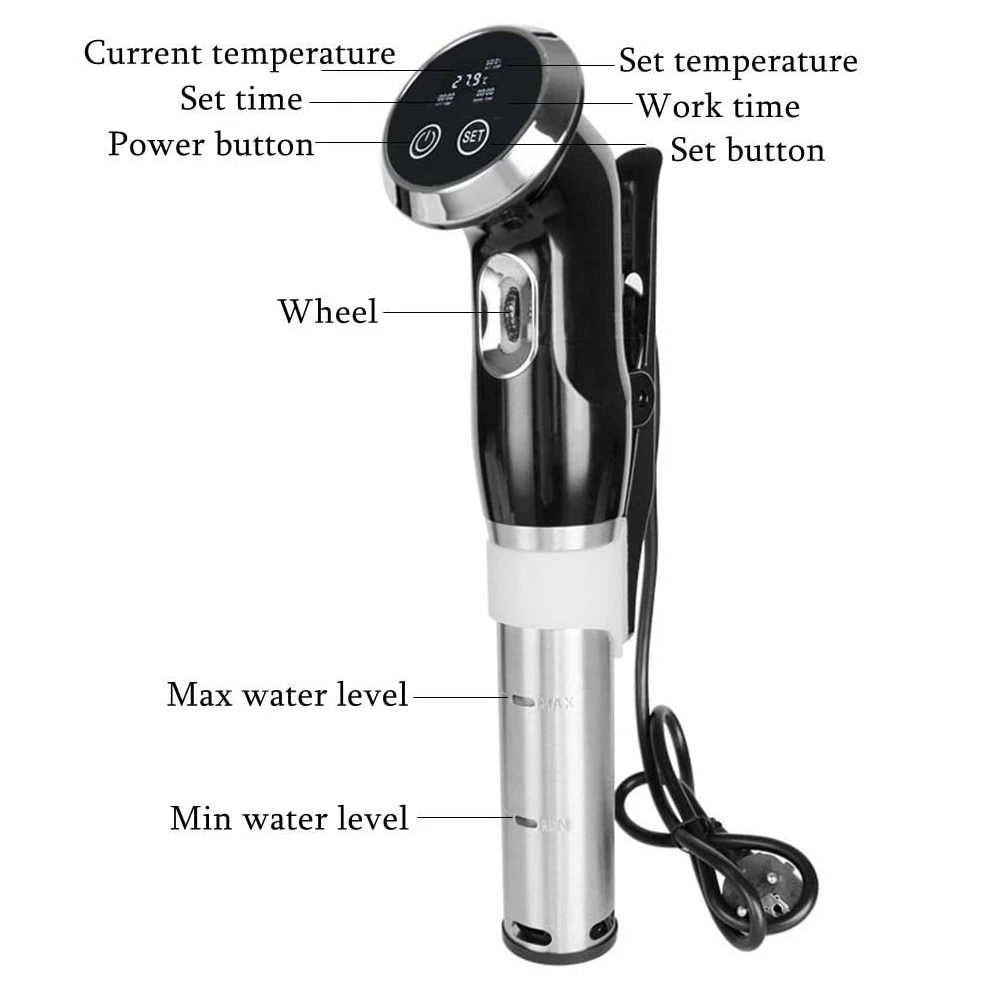 Устройство для приготовления пищи под вакуумом мощный погружной термостат