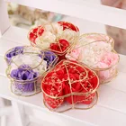 Подарок на день Святого Валентина, искусственное мыло, розы, Подарочная коробка, мыло, цветы, имитация розы, необходимое свадебное украшение, рукоделие для девушки