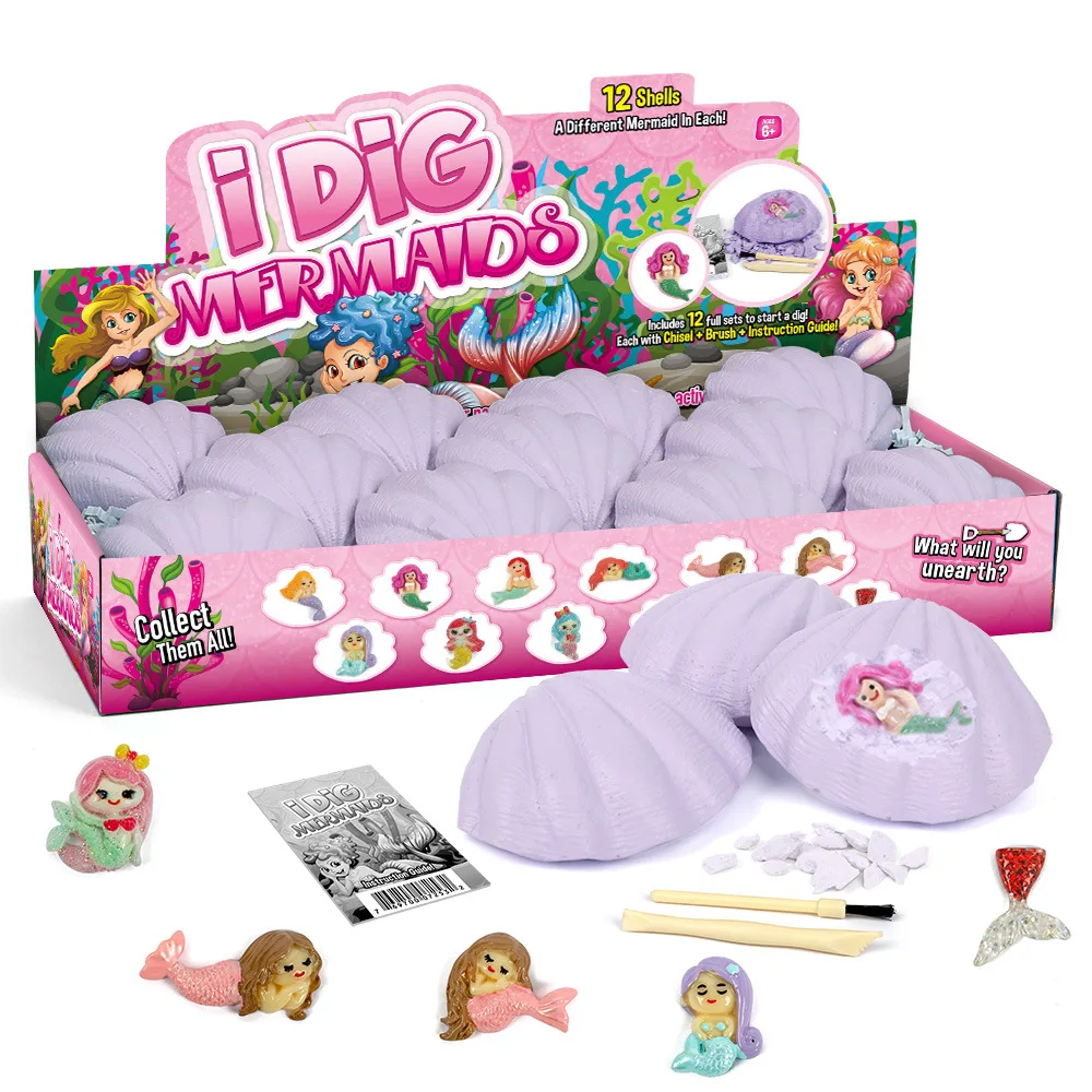 

Children's Educational Archaeological Excavation Toy Mermaid Model Toy Set Kids Exploration Experiment Toy Gift