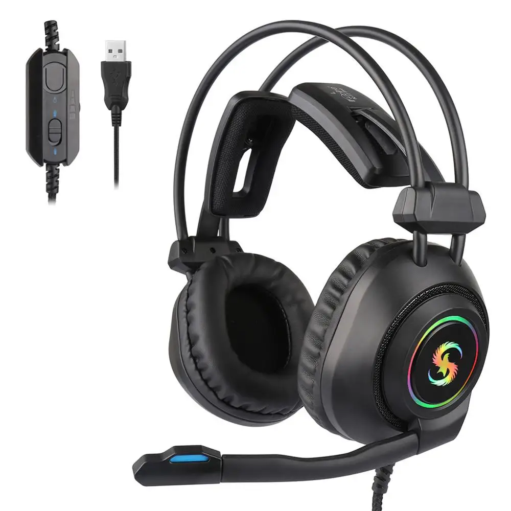 Проводные Игровые наушники Kubite K17 с объемным звуком и микрофоном для киберспорта