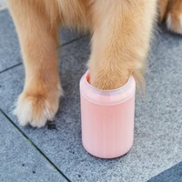 outdoor portable pet dog cat paw cleaner cup soft silicone foot washer clean dog cat paws quick feet wash cleaner