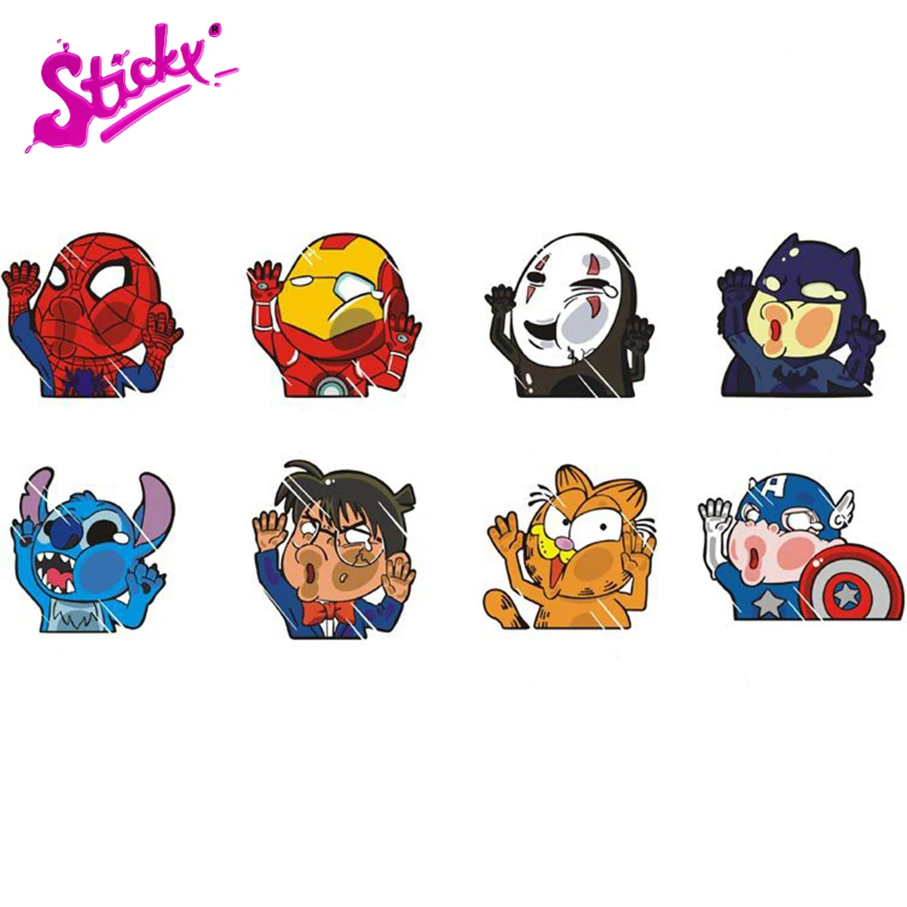 Липкий Забавный супер герой без лица человек глаз Стекло аниме Автомобильная