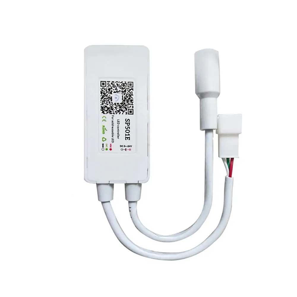 SP501E светодиодное освещение Wi-Fi WS2812B пульт управления Addressable RGB полоса Amazon Alexa Smart SPI голосовое приложение управление для Andriod/iOS DC5-24V