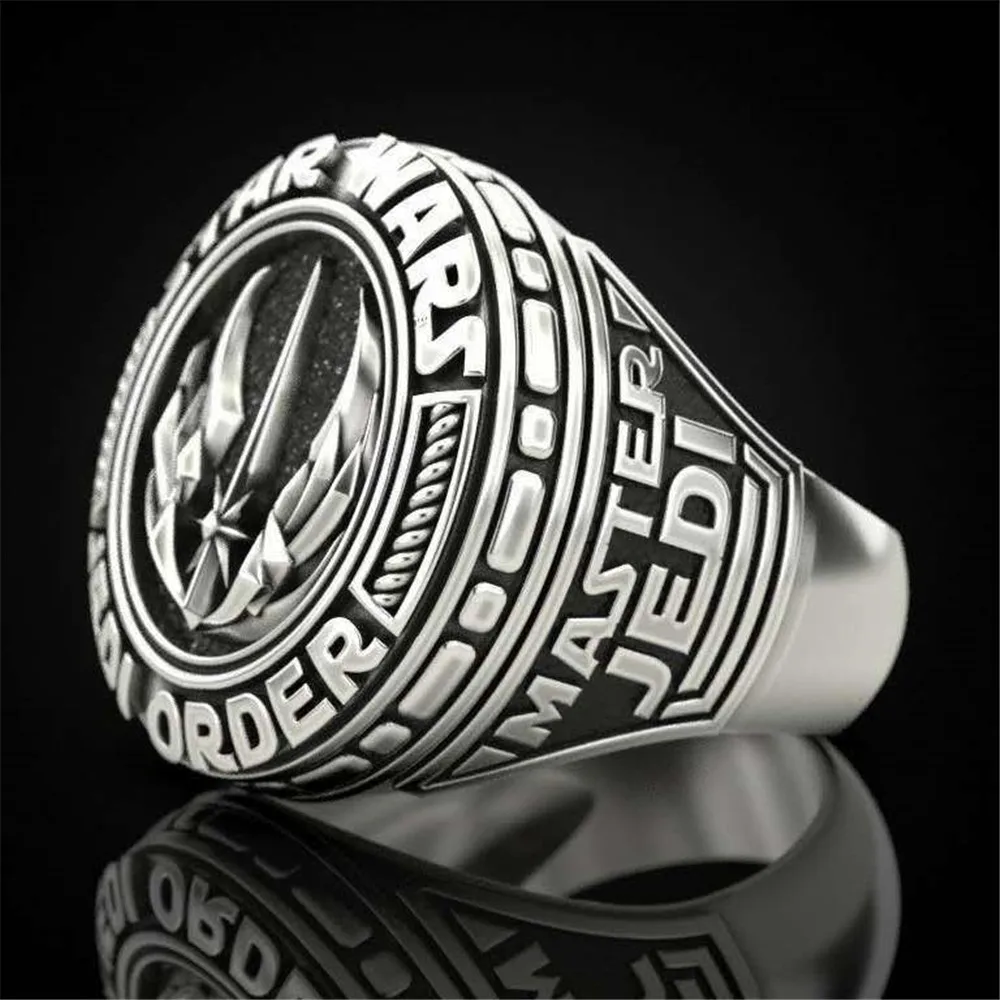 

Fashion Popular Exquisite Geometric Retro Jedi Master Ring Men's Holiday Gift Ring Samurai Ring Party Jewelry Wholesale