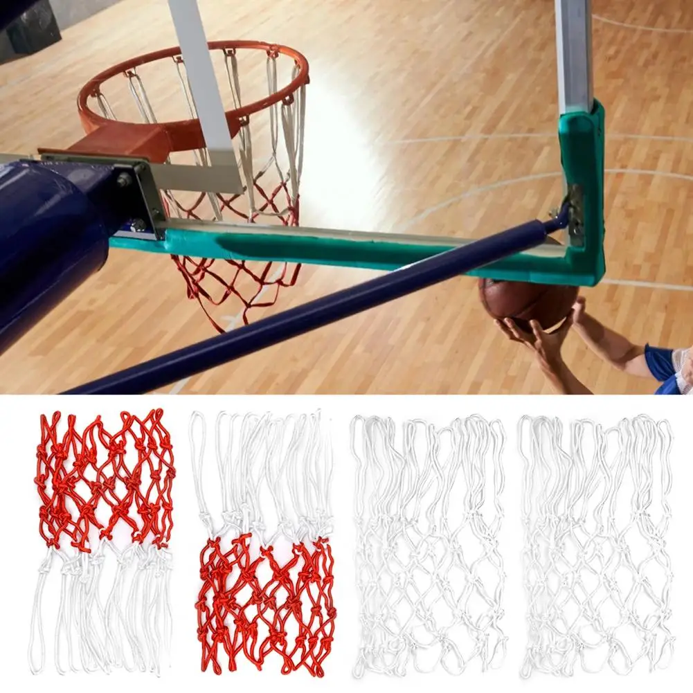 Multi Color 2Pcs Useful Braided Rainproof Basketball Hoop Mesh Nylon Net Professional for Outdoor | Спорт и развлечения