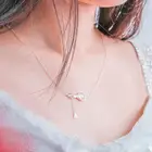 Ожерелье с подвеской в виде кота из мультфильма, черное перо