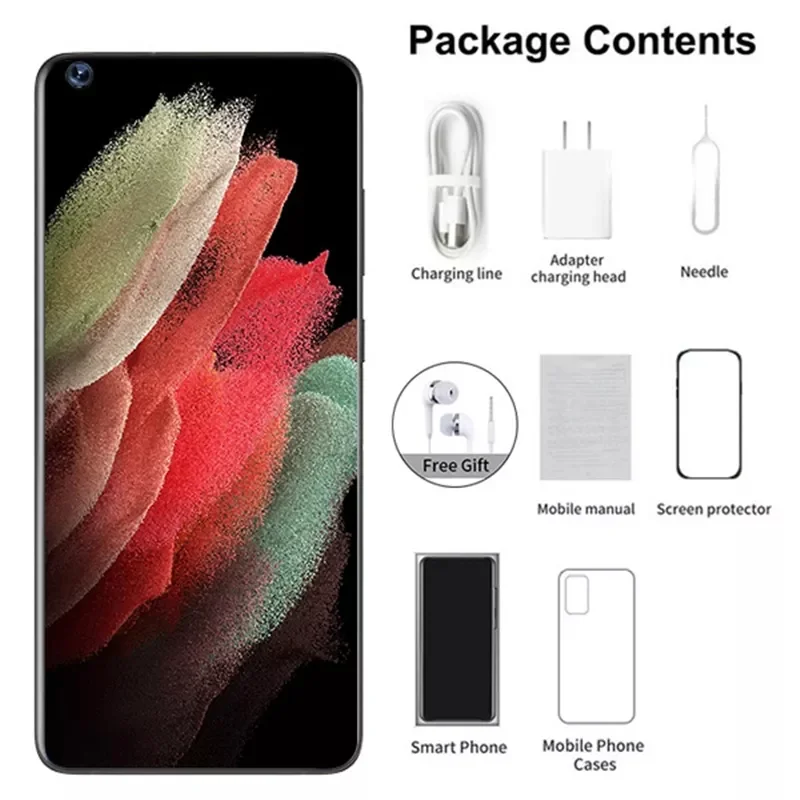 Tel&eacute;fono Inteligente M11 Ultra, pantalla completa de 6,7 pulgadas, 16GB + 512GB, 48MP + 64MP, reconocimiento Facial, 5G, SIM Dual, GPS, nuevo-5