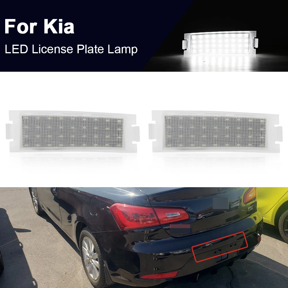 

2X LED License Number Plate Light Lamp For Kia Forte Koup 2-Door 2009 2010 2011 2012 2013 2014 2015 2016 2017 925011M300
