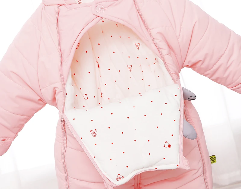 -30 degrees cold Winter warm Baby girl Clothes 2019 New born Style Rompers Boys Jumpsuits cute Cartoon Infant Overalls | Детская одежда