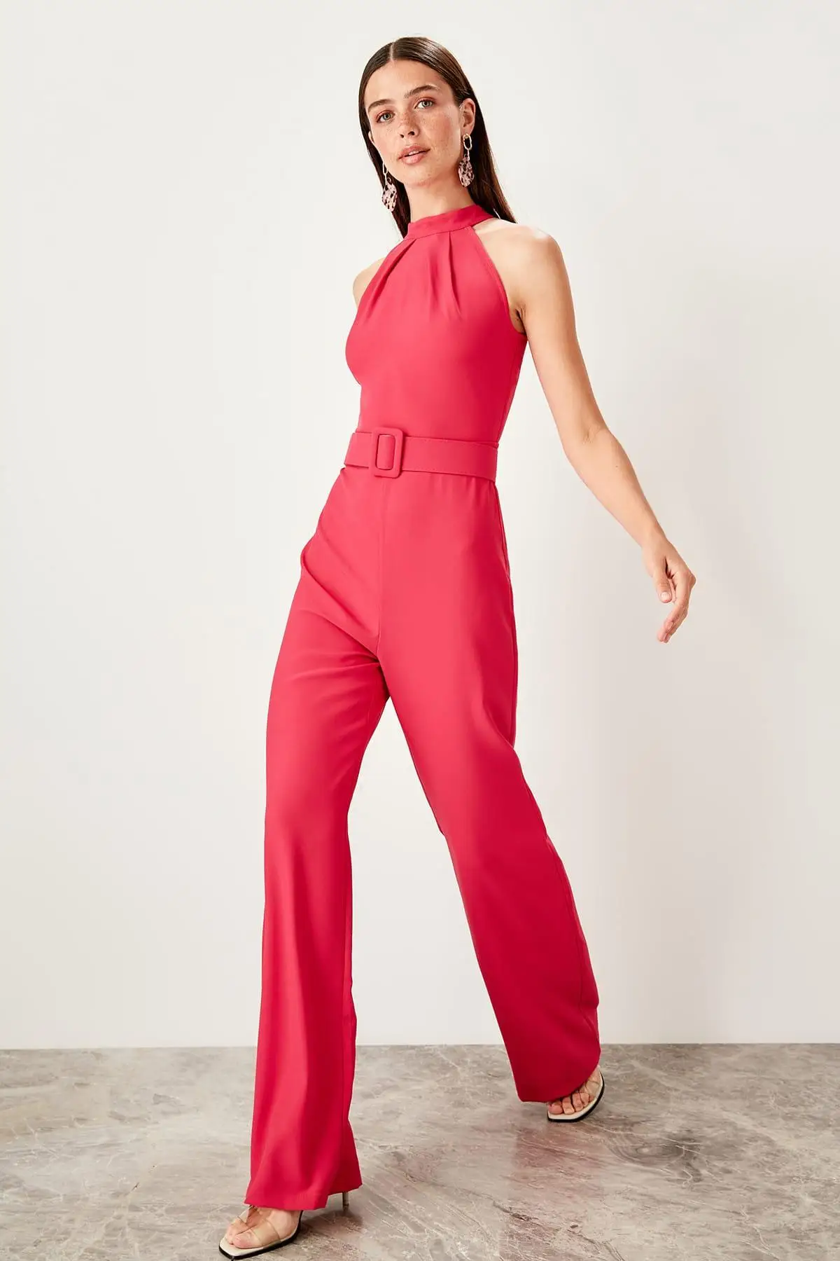 Trendyol фуксия Kemerli комбинезон TWOSS19TU0019 |