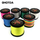 Плетеная рыболовная леска GHOTDA, 8 прядей, 4 нити, 1000500300 м, 84 нитей, прочная гладкая полиэтиленовая рыболовная леска 10-80 анг. Фунт.