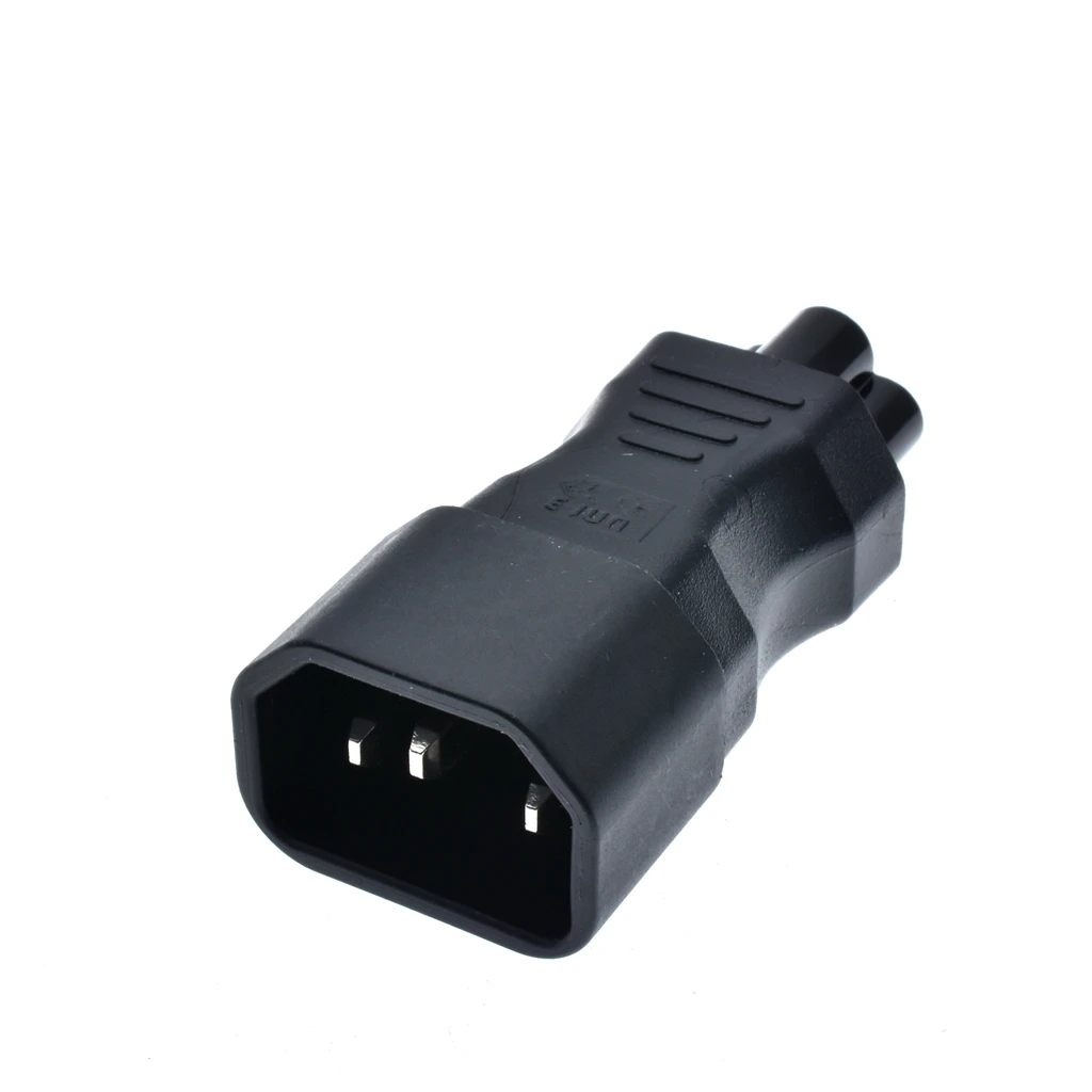 Черная медь 10A 250V стандартный IEC320 C14 штекер на C5 женский UPS PDU APC блок питания для