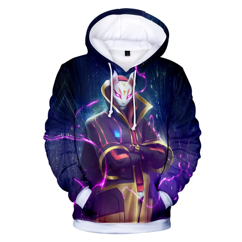 Детские толстовки 100 см-150 см, женские толстовки с капюшоном с героями игр, толстовки унисекс в стиле Харадзюку, уличная одежда, толстовки - Цвет: BG